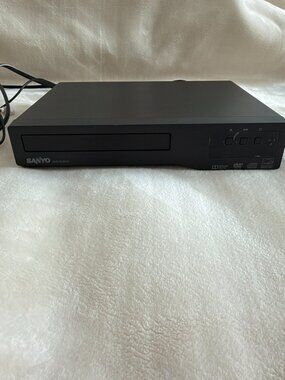 Sanyo FWDP105F DVD Player Black Tested Working RCA Cables No Remote